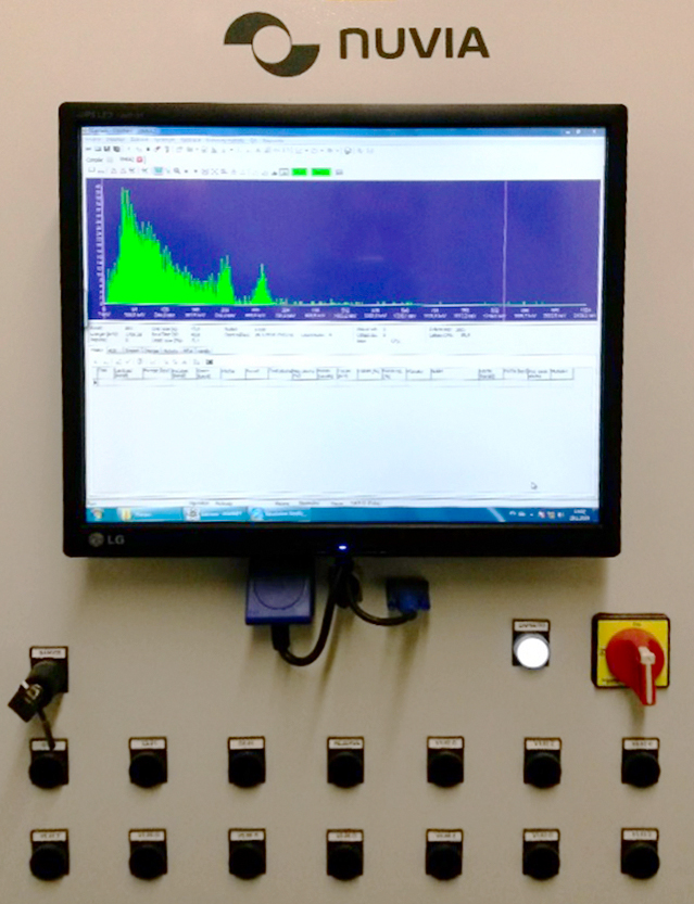 The control panel and the software of the central system for liquid radioactive waste